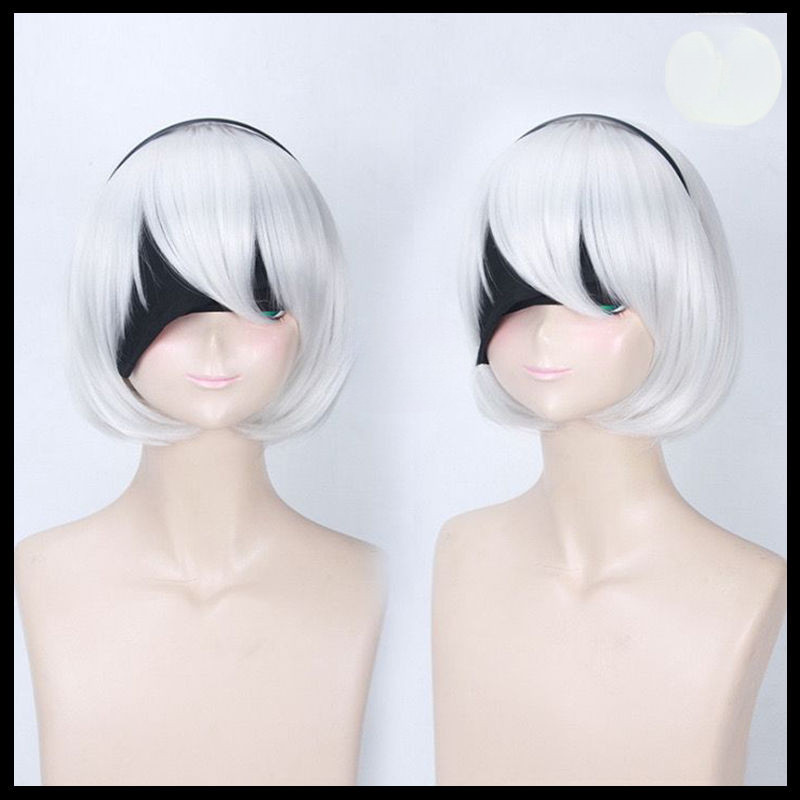 ♚-♚NieR:Automata YoRHa No. 2 Type B Cosplay anime wig