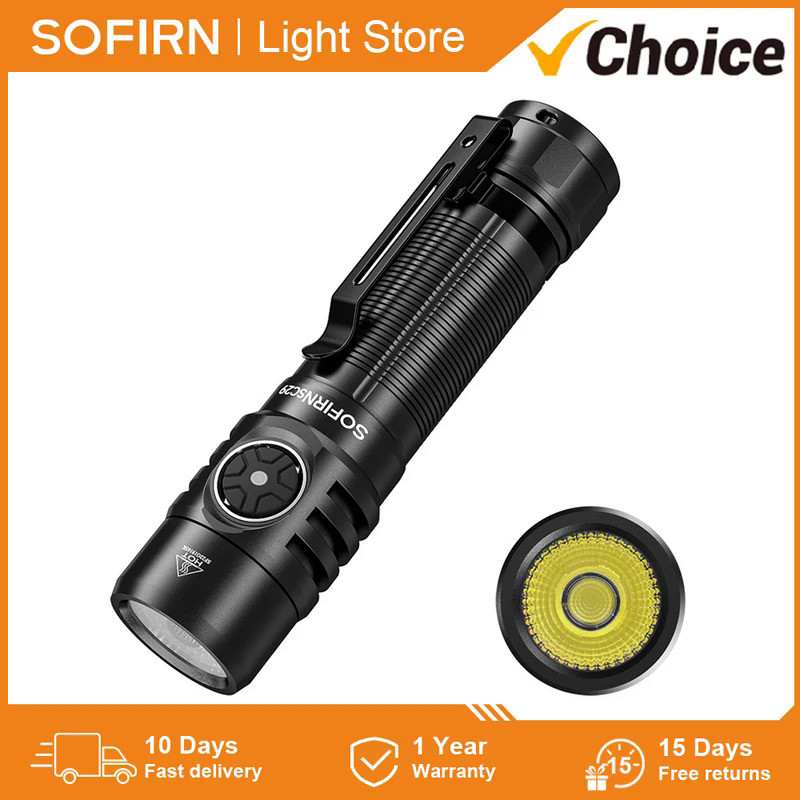 Sofirn SC29 XHP50B LED 3000Lm Type-C Rechargeable Flashlight Protable Powerful 21700 Torch EDC Flash