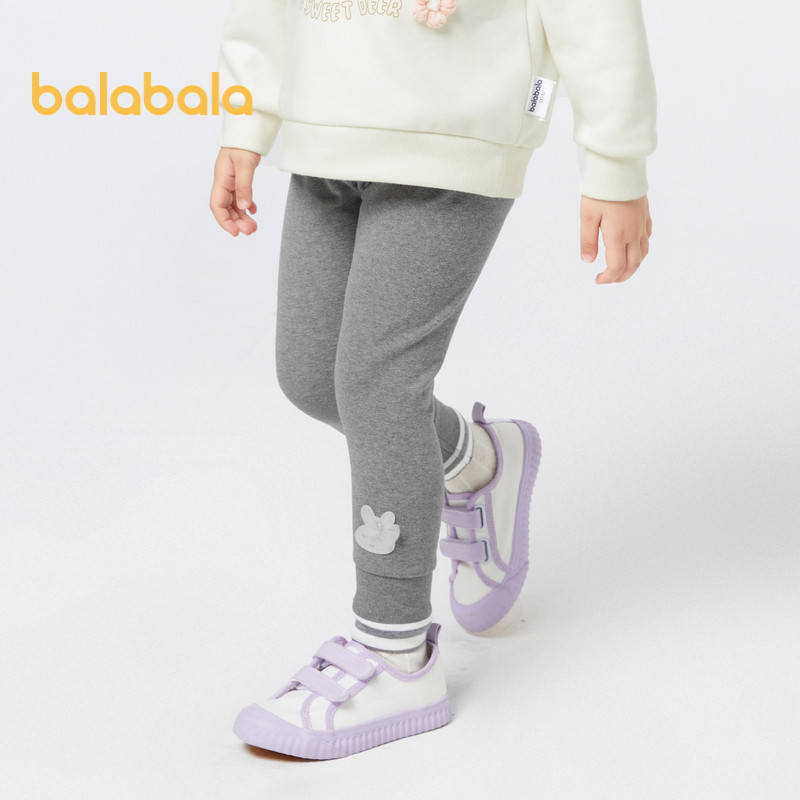 Balabala สาวกางเกงเลกกิ้งกางเกงฤดูใบไม้ร่วงเด็กวัยหัดเดินสบาย ๆ ผอมเพรียวบางและแฟชั่น