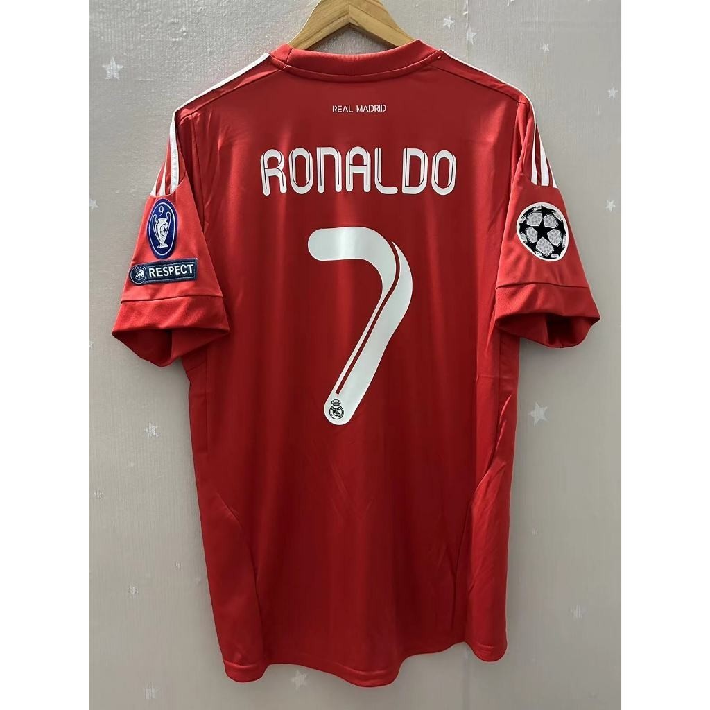 New Retro11-12 Real Madrid Third Retro Soccer jersey ฟุตบอลแขนสั้นผู้ชายฟุตบอลคุณภาพสูงชุดฟุตบอล RONALDO OZIL KAKA