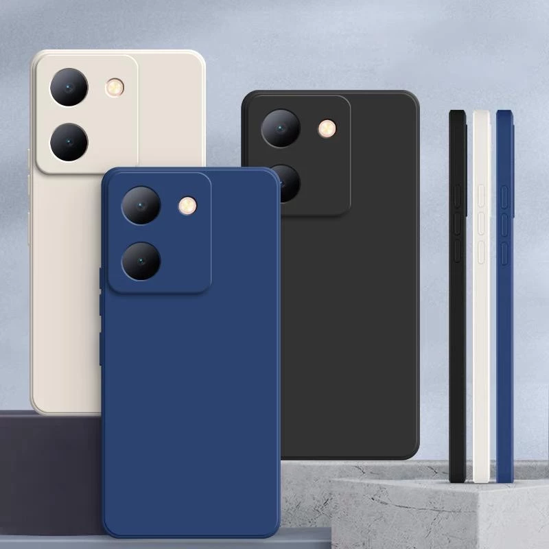 เคส Vivo Y27S / Y36 สีทึบ Vivo Y27S เคสซิลิโคนป้องกันการตกสีธรรมดาเรียบง่าย YT
