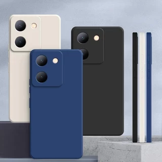 เคส Vivo Y27S / Y36 สีทึบ Vivo Y27S เคสซิลิโคนป้องกันการตกสีธรรมดาเรียบง่าย YT