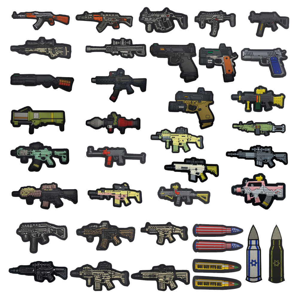 ลายพราง 95B Morale สติกเกอร์ป้ายทักษะ Patch รุ่น Q อาวุธ Velcro Armband 81 ประเภทป้ายยางพลาสติก