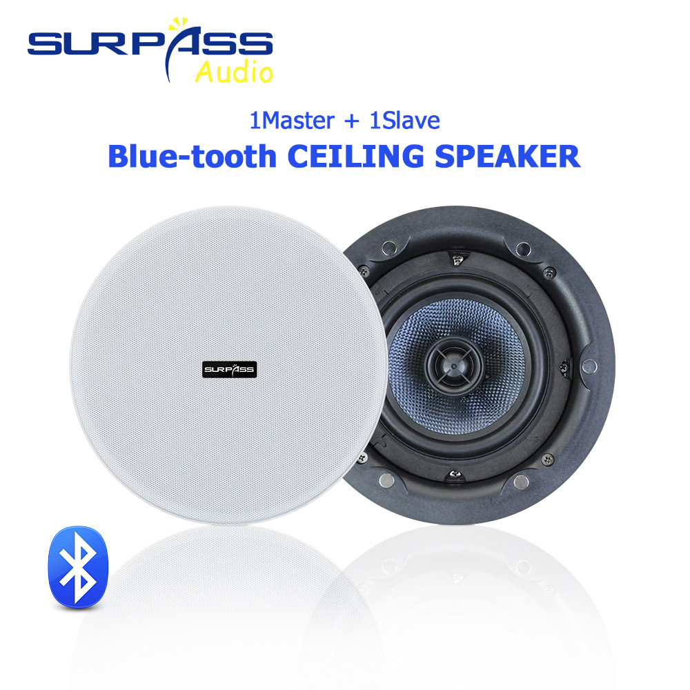 SP-BTF32 5.25 นิ้ว 30W ลําโพงติดเพดานบลูทูธกันความชื้น ระบบเสียงโฮมเธียเตอร์เครื่องขยายเสียง Class D ในตัวลําโพงโคแอกเชียล 2 ชิ้น