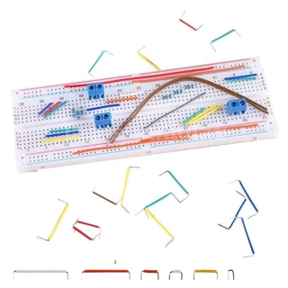 ชุด สายเชื่อมต่อวงจร สายจัมเปอร์ 140ชิ้น/560ชิ้น/840ชิ้น U Shape Shield Breadboard Jumper Wires Grade A สายต่อวงจร wi...
