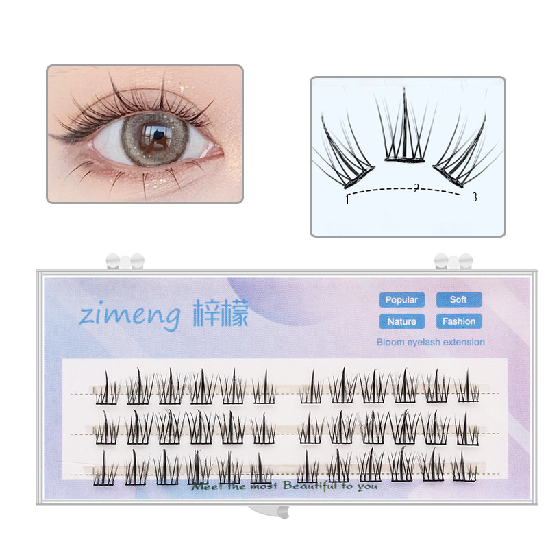 Eye Beauty Make Up 3D Cluster Eyelash Set Extension แถบขนตาปลอมขนตาส่วนบุคคล