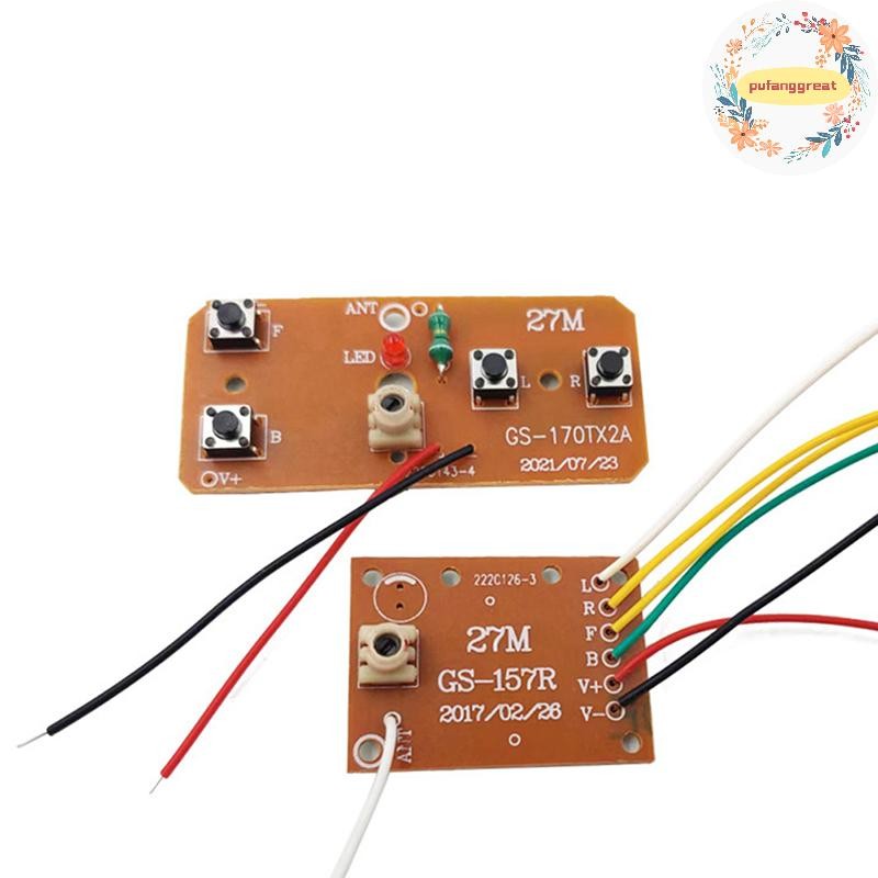 Pufanggreat 4CH RC รีโมทคอนโทรลวงจร PCB เครื่องส่งสัญญาณบอร์ดอุปกรณ์เสริมในรถยนต์ TH