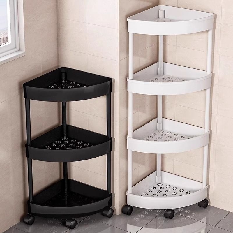 [Little red book recommendation]Storage Rack Angle Frame Floor Toilet Triangle Corner Shelf Gap Kitchen Bathroom Storage Bathroom Bath10.6