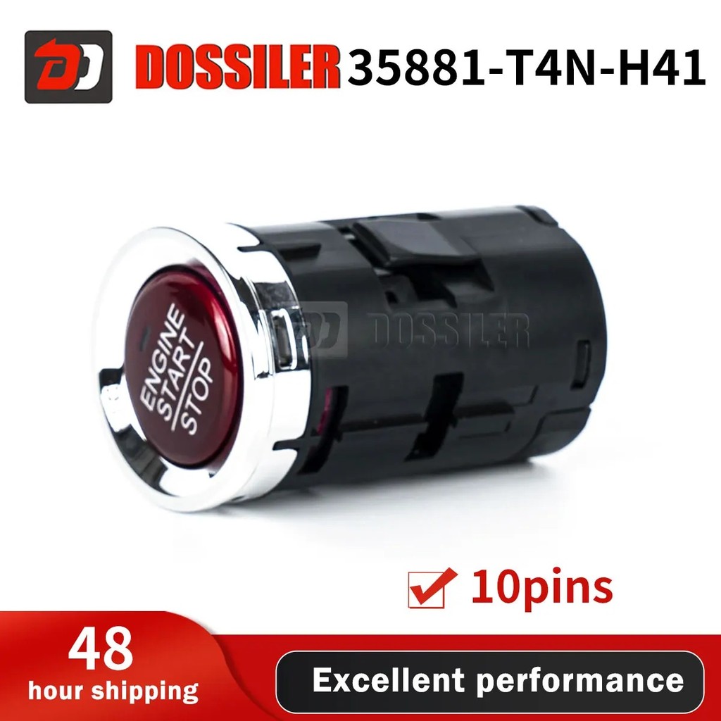 3881-t4n-h41 Dosssiler Start Stop Push ปุ่มเครื่องยนต์สวิตช์จุดระเบิด RedFor Honda X-RV HRV FIT City