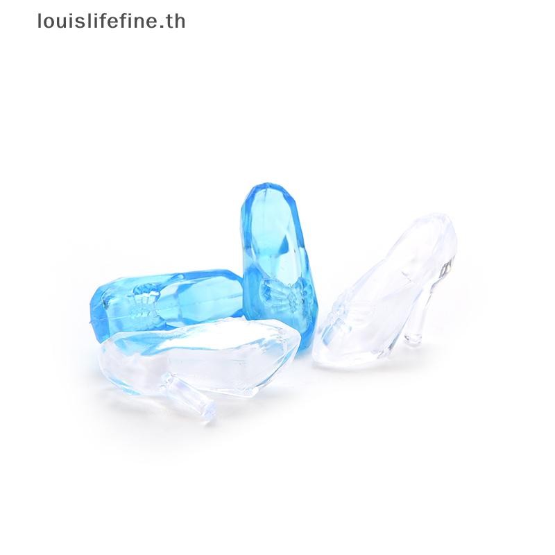 รองเท้าคริสตัล Louislifefine 1 คู่สําหรับ 11 รองเท้าคริสตัล 1 คู่สําหรับรองเท้าตุ๊กตาเจ้าหญิงซินเดอเรลล่าสําหรับตุ๊กตาบาร์บี้เด็ก 1 คู่รองเท้าคริสตัลใสสําหรับตุ๊กตาบาร์บี้แฟชั่นส้นสูง