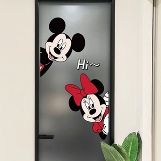 สติ๊กเกอร์ตกแต่งการ์ตูนคู่ สติ๊กเกอร์ทางเข้า สติ๊กเกอร์