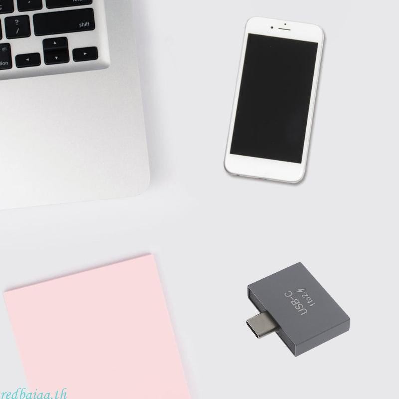 Redbaiaa1 USB C Male to Dual USB C Female Splitter Convter Adapter Extension Connector