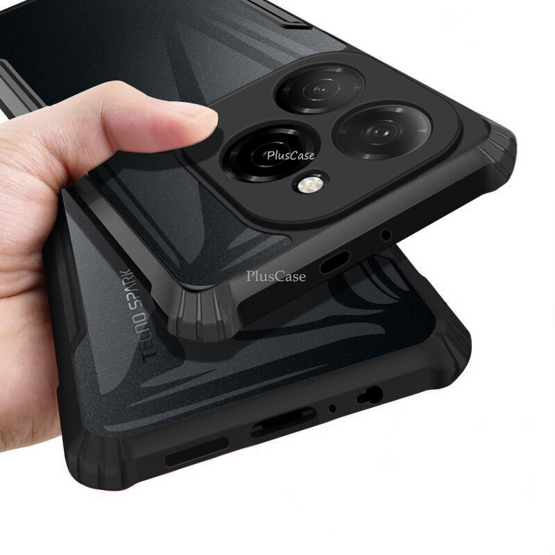 สําหรับ Tecno Spark 20 / 20C / 20 Pro 5G KJ5 KJ6 BG7n BG7 Hybrid Soft Silicon กันกระแทกกันชนและ Hard