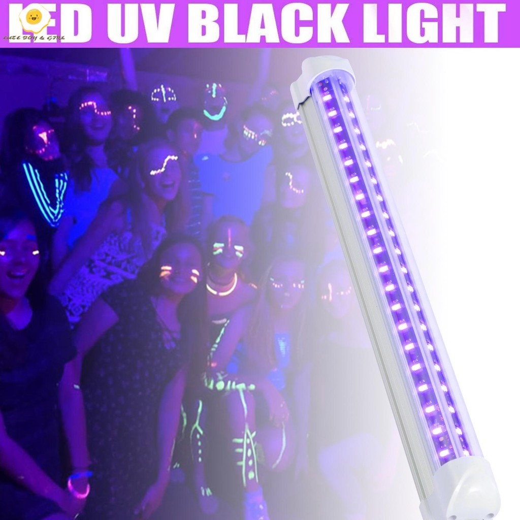 Led Strip Tube Light สีม่วง Light Bar USB 10W 40LED สีดําโคมไฟปาร์ตี้แบบพกพาสําหรับห้อง SHOPSBC6693