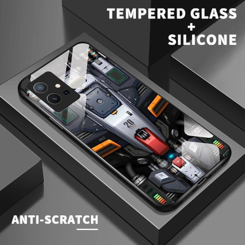 เหมาะสำหรับ VIVO Y75 5G Y75 4G Y75S Y72 Y73 Y76 Y7s Y85 Y89 กรณีโทรศัพท์ป้องกันการตกเคส Cool Technol