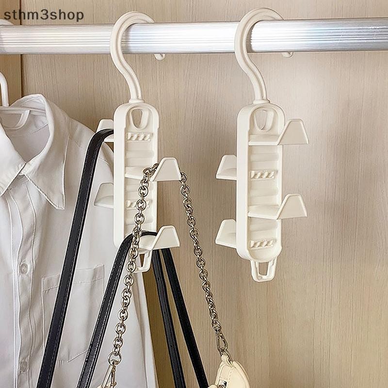 [STHM] Multifunctional Bag Tie Storage Rack ตู้เสื้อผ้าเสื้อผ้า Rack Traceless แขวนกระเป๋า Rack หมวกประตู Non Perforated Hook MLLS