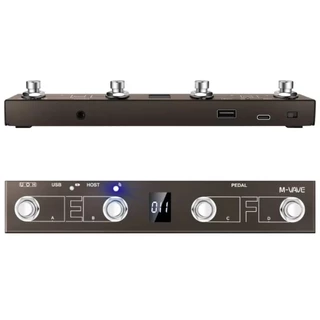 M-vave Chocolate Plus Wireless MIDI Controller Pro คีย์บอร์ด 4 ปุ่มสวิตช์เท้ารองรับ MIDI โฮสต์ฟังก์ชั่นควบคุมอินเทอร์เฟซ