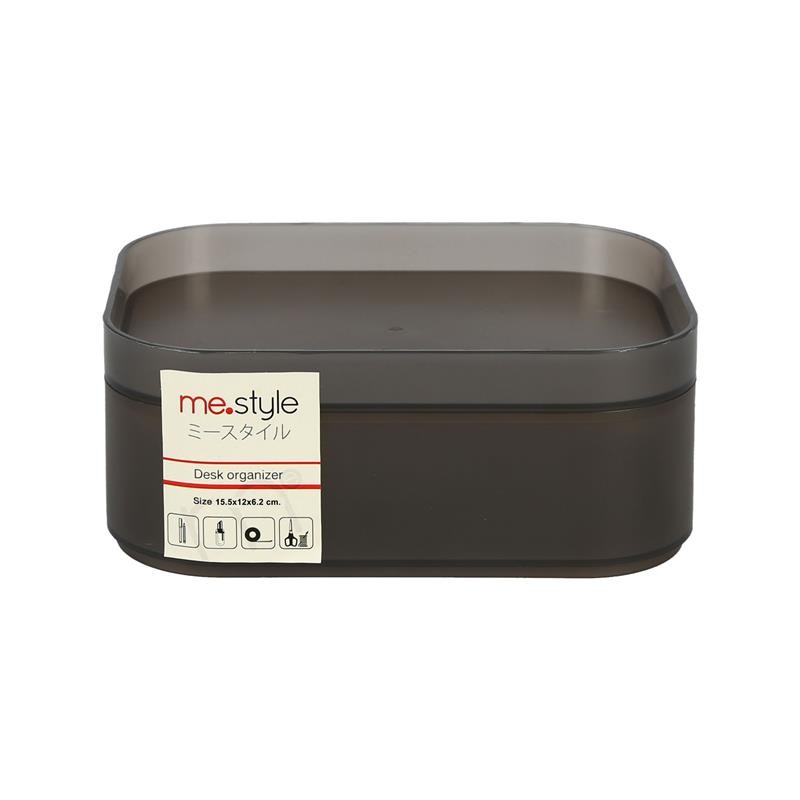 ME.STYLE ถาดพลาสติก 15.5x12x6.2 ซม. สีดำ ME.STYLE BS3220