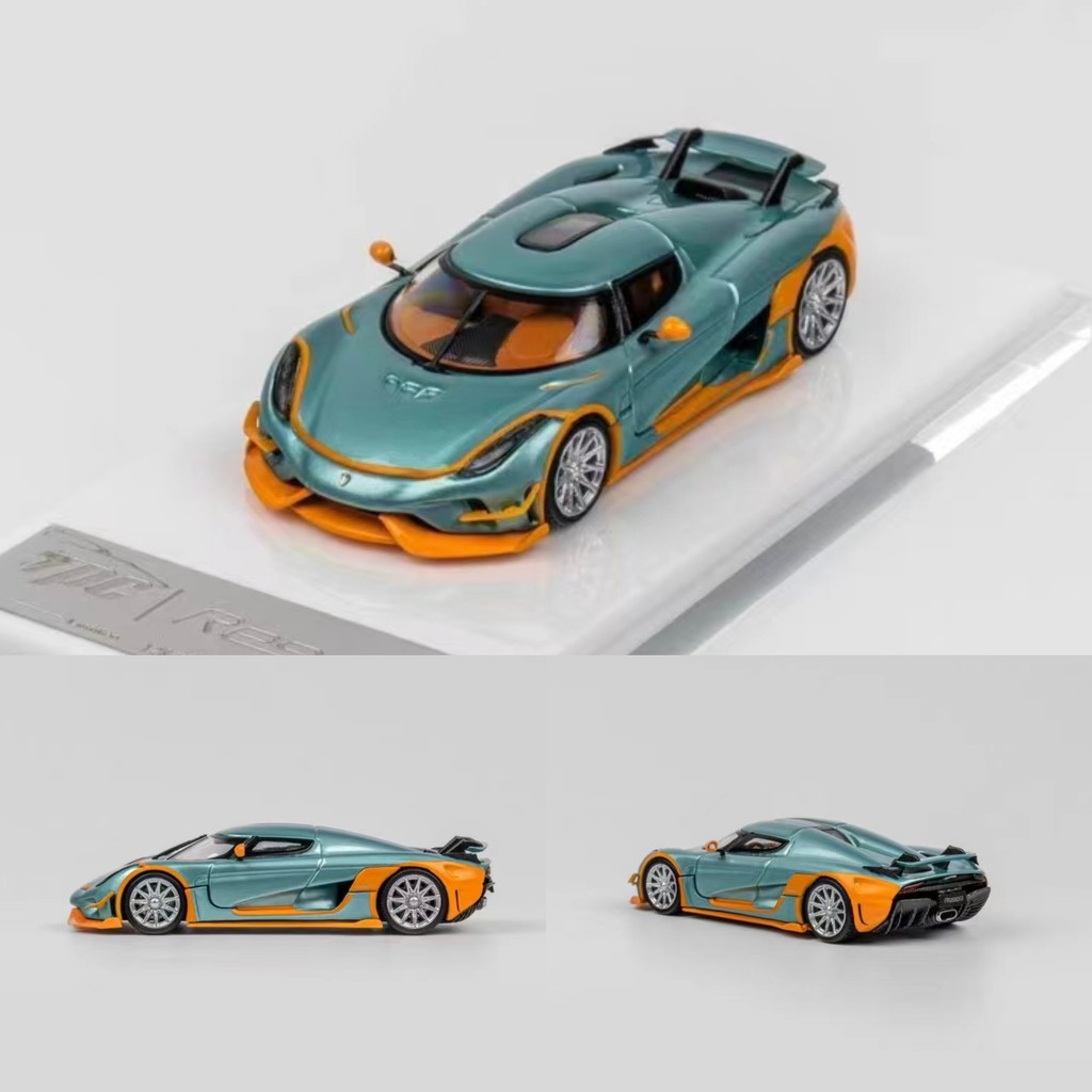 TPC 1: 64 Conniercek Regera Connierceg Ice Blue Garland โมเดลรถโลหะผสม