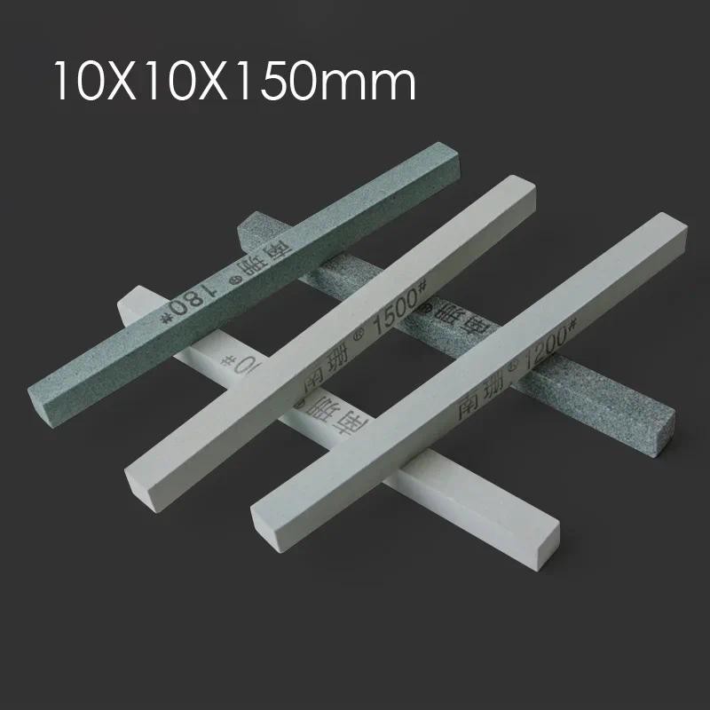 5pcs 10*10*150 มม.MetalSharpener Whetstone Fine บดขัด Oilstone สําหรับแม่พิมพ์ Sharpening มีดหิน Grits80 ~ 3000