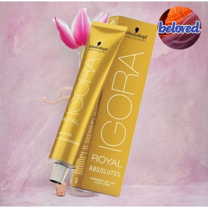 (ไม่แถมไฮ) Schwarzkopf Igora Royal Absolutes 60 ml สีสำหรับปิดผมขาว