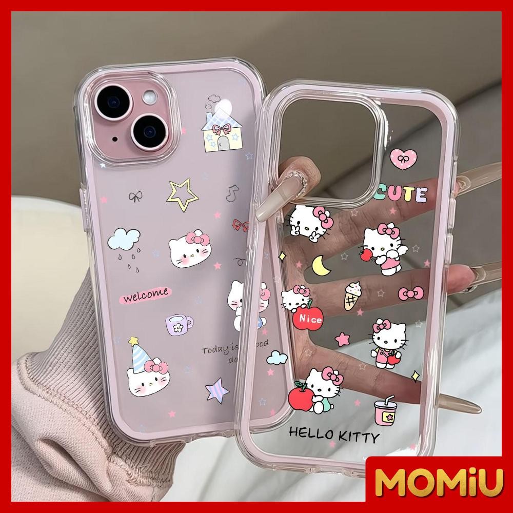 MOMiU - นิ่ม 2in1 สีแคนดี้ เข้ากันได้สำหรับ เคสไอโฟน11 เคส iphone 16 Pro Max 7Plus XR 12 13 14 15 ลูกแมวน่ารัก