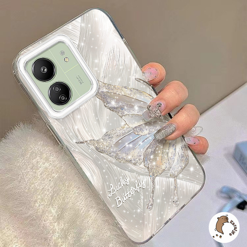 OPPO กรณีคริสตัลผีเสื้อเหมาะสําหรับ OPPO A18 A38 A78 A58 A17 A17k A16 A5s A12 A3S A54 A77s A57 A52 A