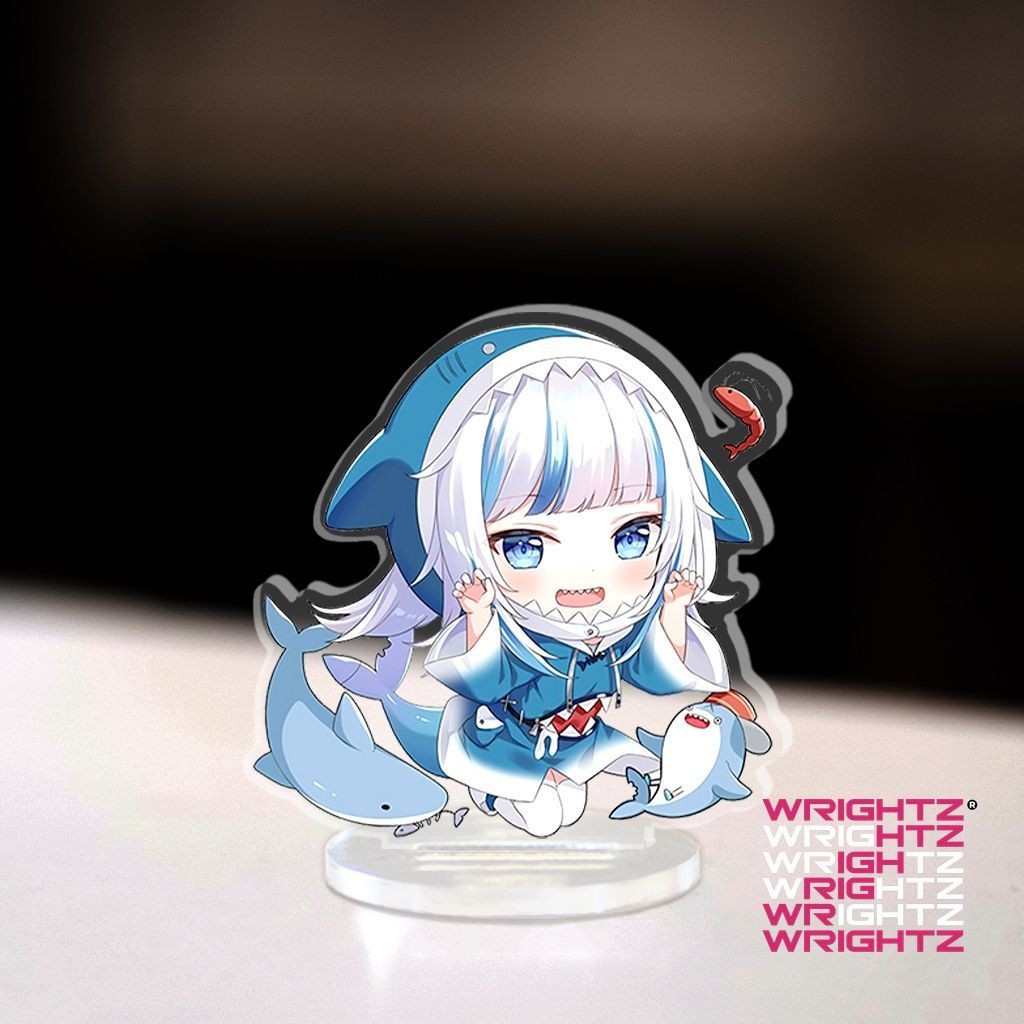 Mini รุ่น Vtuber Shoto Hololive Gawr Gura Virtual Youtuber ญี่ปุ่นตกแต่งการศึกษามุม 3 ซม.สูง WrightZ