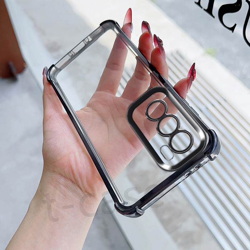 เคสสําหรับ OPPO Reno 12 5G,Reno 12Pro 5G,เคสแบบนุ่ม,การป้องกันการล่มสลาย,ฝาครอบป้องกันสไตล์มินิมอล