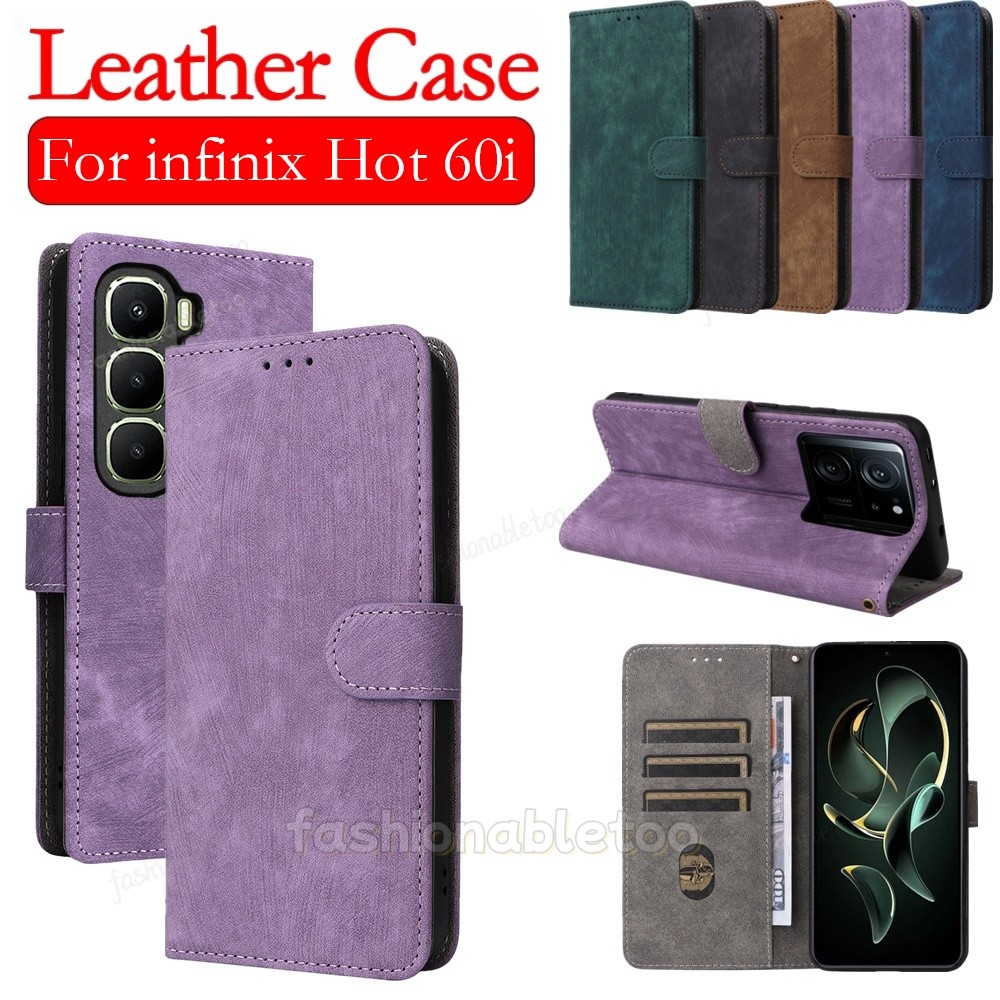 สําหรับ infinix Hot 60 pro + Flip หนังเคสโทรศัพท์สําหรับ infinix Hot 60 i 60i 60proplus Hot60 i Hot6