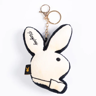 PLAYBOY รุ่น Bunny Charm พวงกุญแจตุ๊กตากระต่ายเพลย์บอย รหัส ST-252K150CC ดีไซน์ขนนุ่ม หูกระต่ายปักตัวอักษร