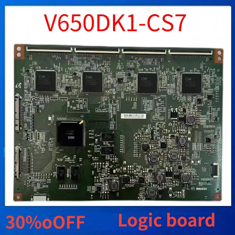 T-con Board V650DK1-CS7 สําหรับทีวี Professional Test Board V650DK1 CS7 ทํางานที่สมบูรณ์แบบทดสอบอย่า