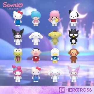 ซานริโอ้รูปตุ๊กตาตุ๊กตาตุ๊กตาครอบครัวที่มาพร้อมกับลีกน่ารักต…