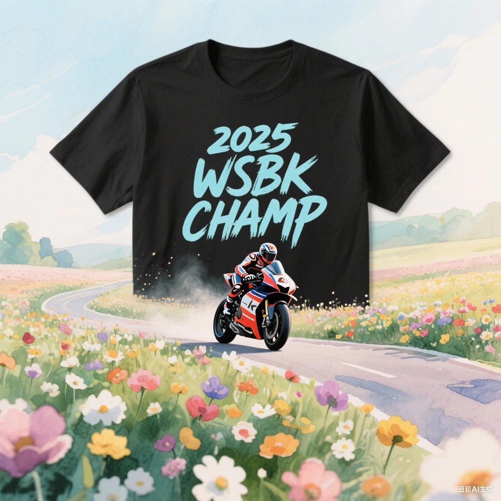 2025 WSBK นักแข่งมอเตอร์ไซค์ ผู้ชายและผู้หญิง สนับสนุนกีฬาและพักผ่อน แห้งเร็ว แฟนๆ สนับสนุนแขนสั้น