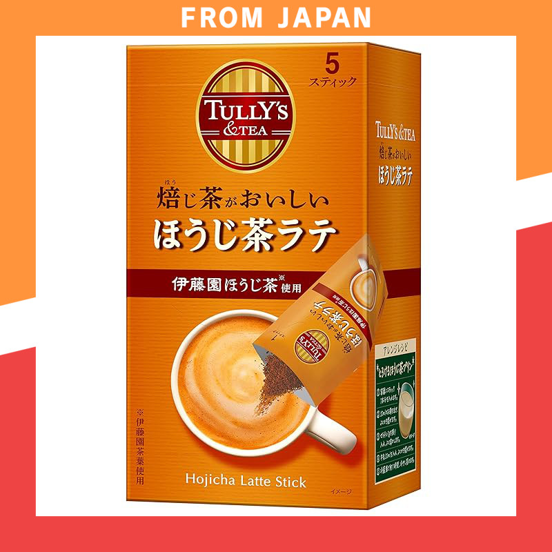 Tully's Stick Hojicha Latte 18g × 5 packets Instant Powder