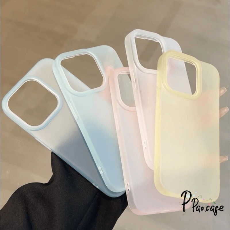 สีทึบสีที่มีสีสันเรียบง่าย เคสไอโฟน 11 16 สำหรับ IPhone 16 11 15 12 13 14 Pro Max XR XS X Max 16 7 15 8 Plus การ์ตูน เคส