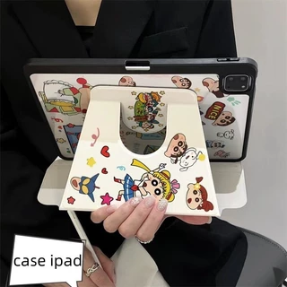 เคสป้องกัน iPad หมุนได้ 360° สำหรับ Air4/5 10.9 Air6 Air7 Gen10 2022 Gen11 A16 Gen7/8/9 10.2 กันกระแทกพร้อมช่องใส่ปากกา