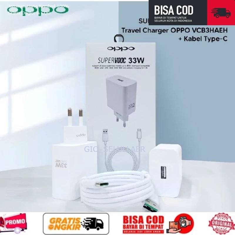 OPPO Supervooc 33W Fast Charging Type C & Micro 33 Watt เครื่องชาร์จคุณภาพสูง