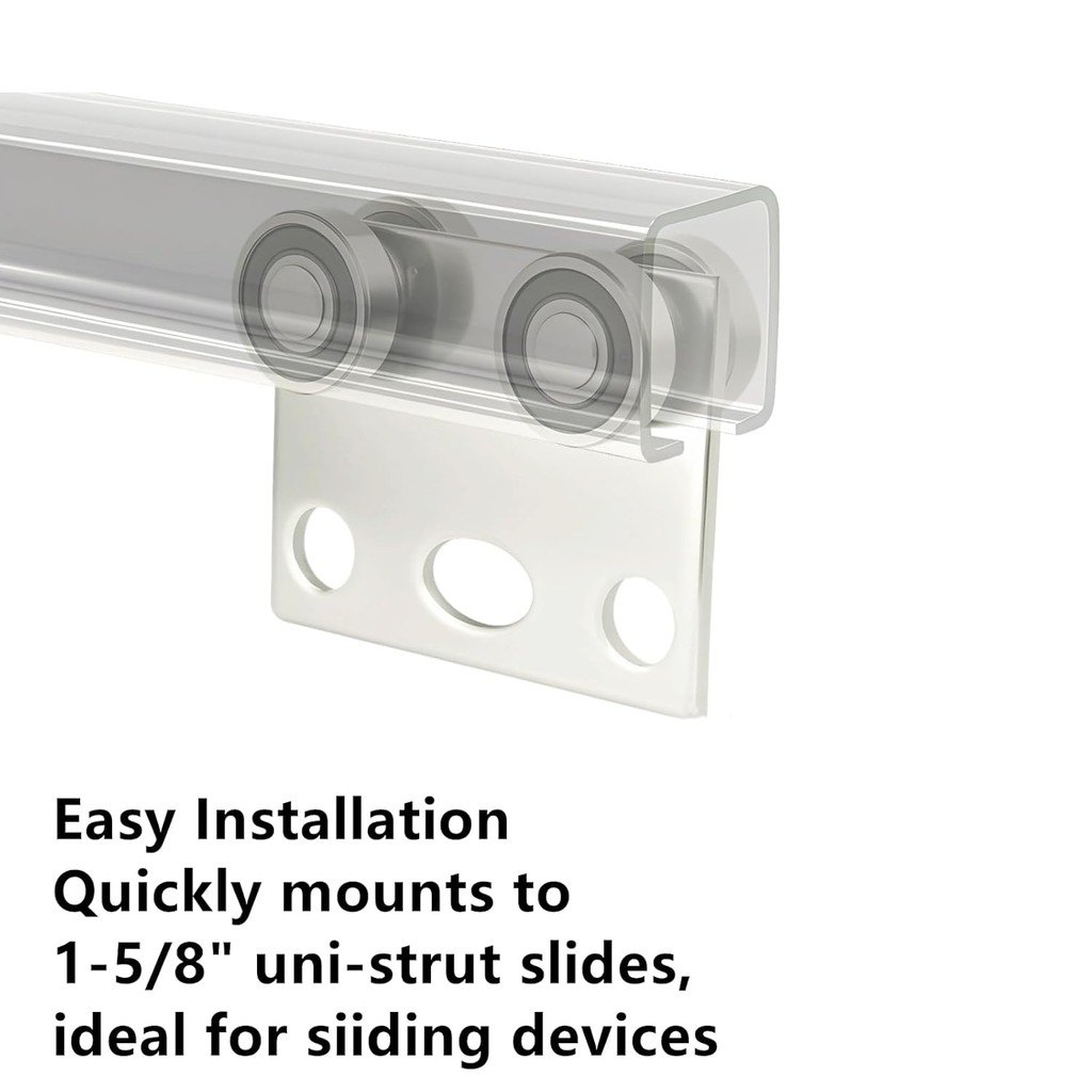 BiJun 4 ล้อชุดรถเข็น Roller Bearing Trolley Assembly สําหรับใช้กับ 1-5/8" กว้างและ All1-5/8 Taller S