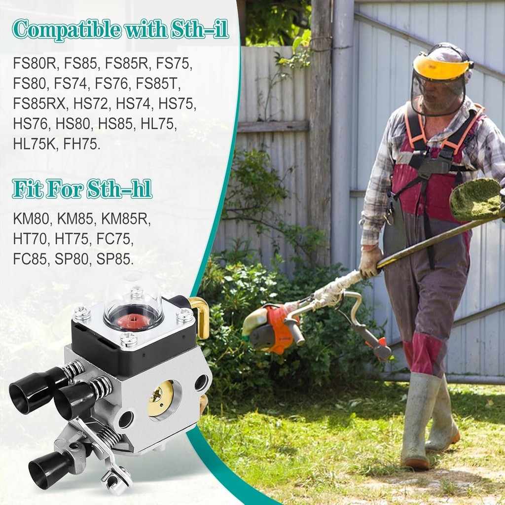 FS80 FS85 คาร์บูเรเตอร์สําหรับ Stihl FS75 FS80 FS80R FS85 FS85R FS85T FS85RX C1Q-S42 C1Q-S63A HS80 H
