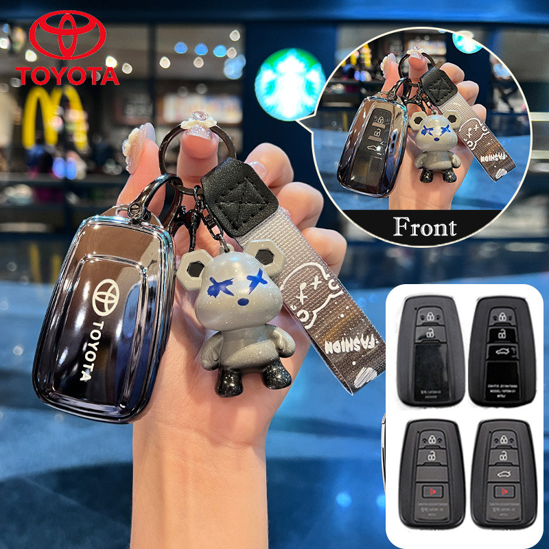 ปลอกกุญแจ Toyota corolla cross corolla altis Toyota pruis C-HR เคสกุญแจรถ เปลือกสีไล่ระดับ
