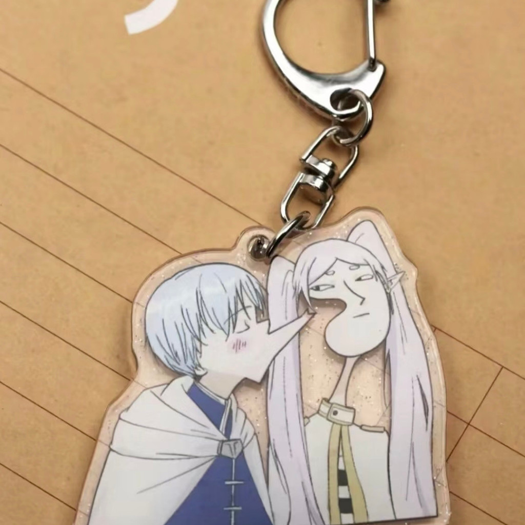 < Frieren: Beyond Journeys End > Burial Frieren พวงกุญแจตลกพวงกุญแจสร้างสรรค์กระเป๋าอะคริลิคจี้เพื่อ