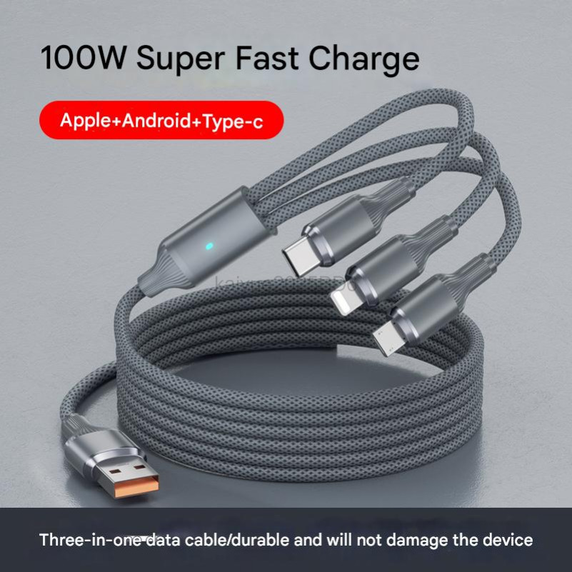 คอลัมน์โรมัน 100W พร้อมไฟหนึ่งถึงสามสายชาร์จข้อมูลอย่างรวดเร็วเหมาะสําหรับ Honor V8 V9 V10 NOTE10 NO