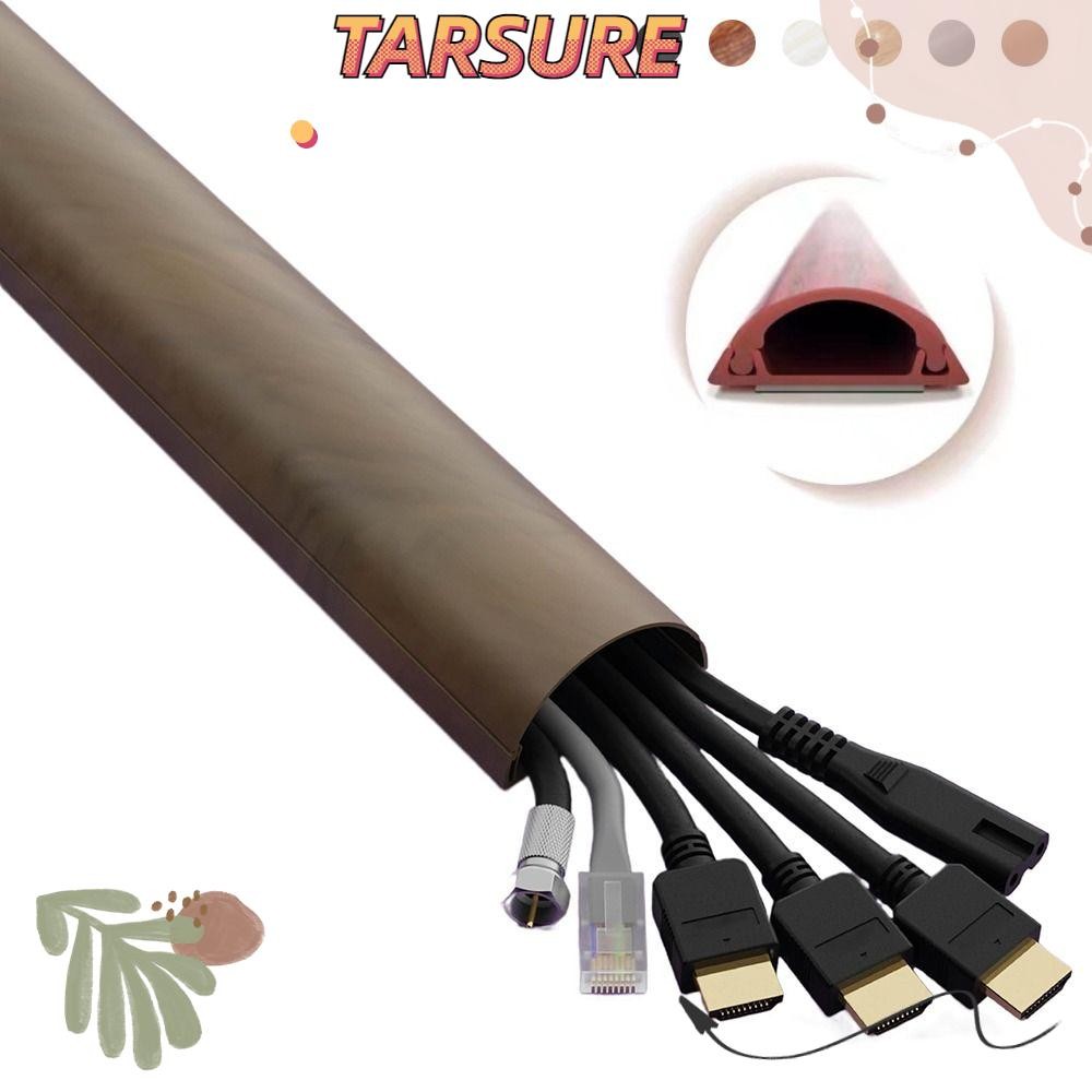 TARSURR มุมสายเคเบิลคอนซีลเลอร์,สีสามเหลี่ยมสาย Hider,ที่มีสีสัน PVC ไม่มีเจาะ Universal Wire Cover 