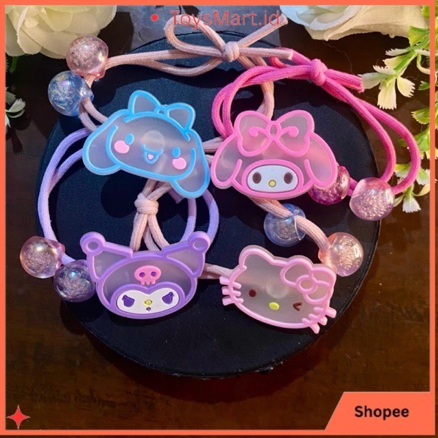 PT 13 ยางมัดผมน่ารัก Kuromi Sanrio Character Hair Ties / Kuromi Hair Ties