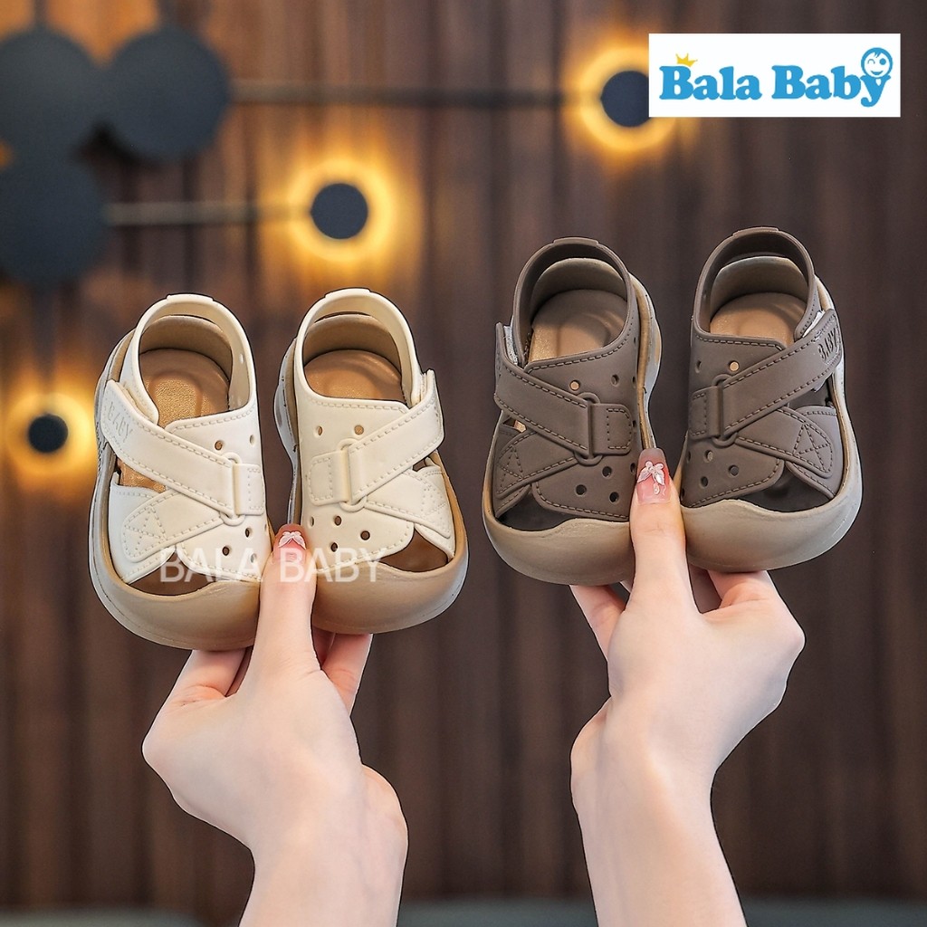 รองเท้าหัดเดินเด็ก รองเท้ารัดส้นเด็ก รองเท้าหัวกลมกันชน สำหรับ1-3ปี DDX57