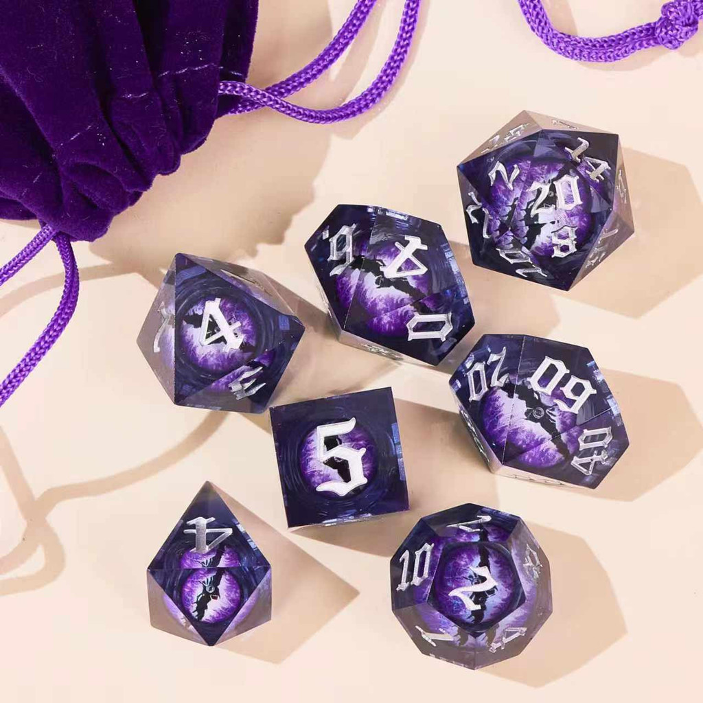 【พร้อมส่ง】พร้อมส่ง dnd dice ลําไย ลูกเต๋า การ์ด dice the dnd
