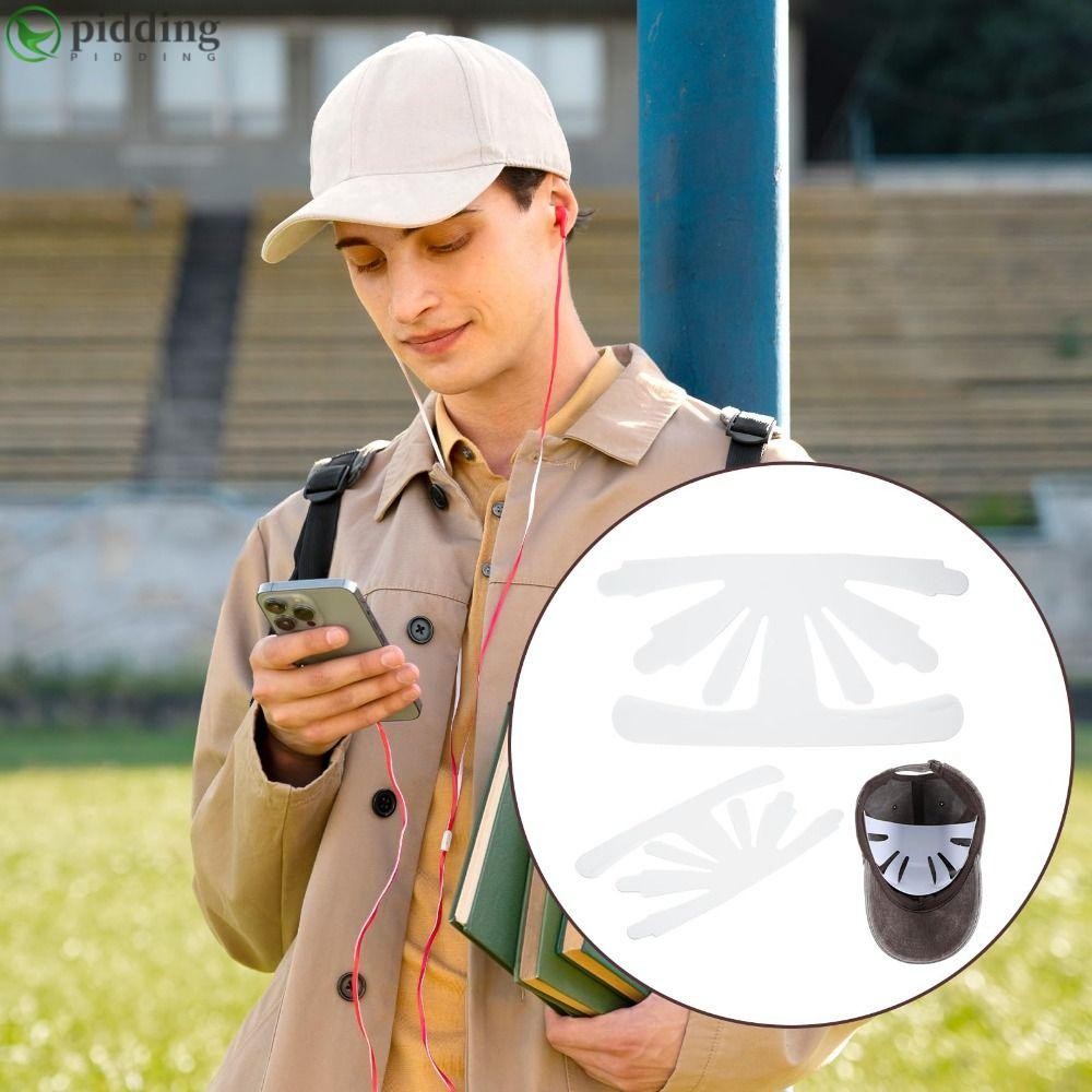 PIDDING 10 ชิ้นหมวกด้านในสนับสนุน,ผู้ถือป้องกันเบสบอลหมวก Shaper หมวกใส่หมวก Liners, สีขาว Universal Anti Deformation หมวก Fitter แทรก