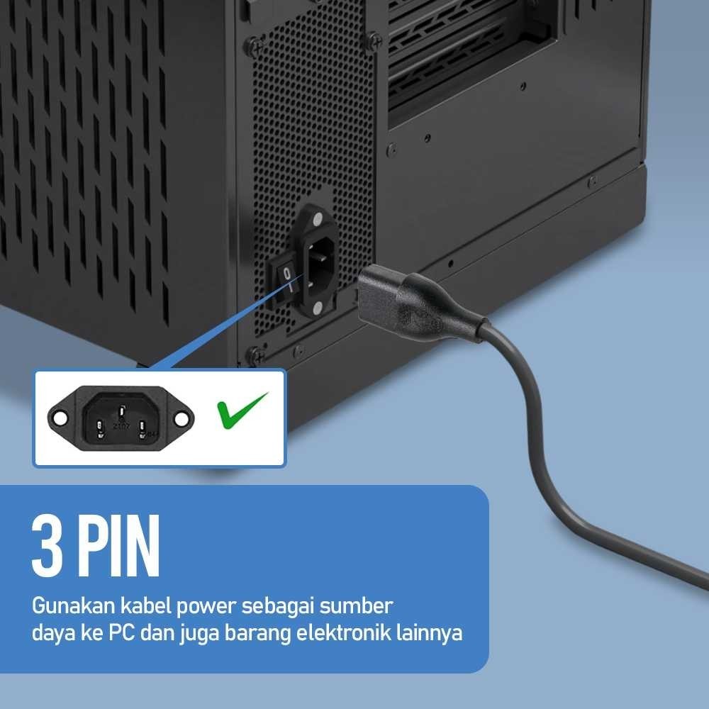 QUICKSHP SHI 3 Pin 16A 250V EU Plug 1.5M สายไฟ - 168B11| |