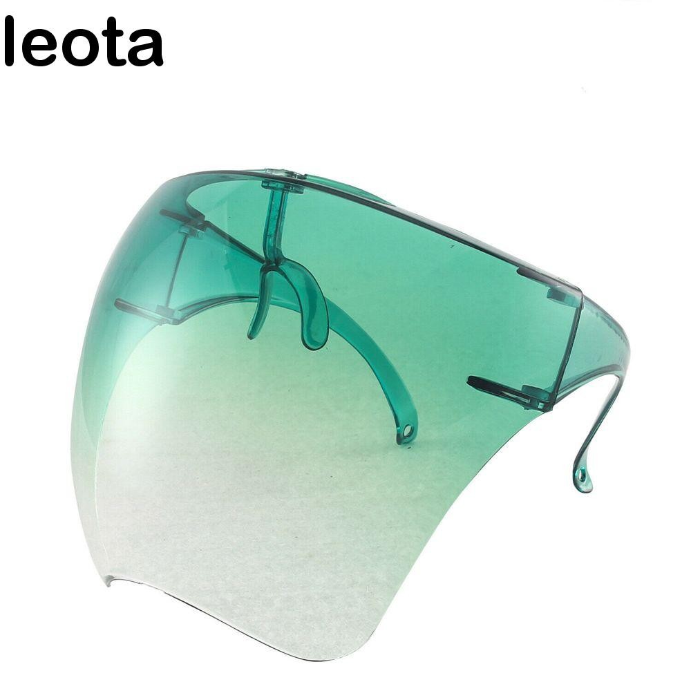 LEOTA แว่นตาขี่จักรยานป้องกันแว่นตารถจักรยานยนต์โปร่งใส Face Shield กันฝุ่น Faceshield Full Face Anti-Splash MTB แว่นตาจักรยาน